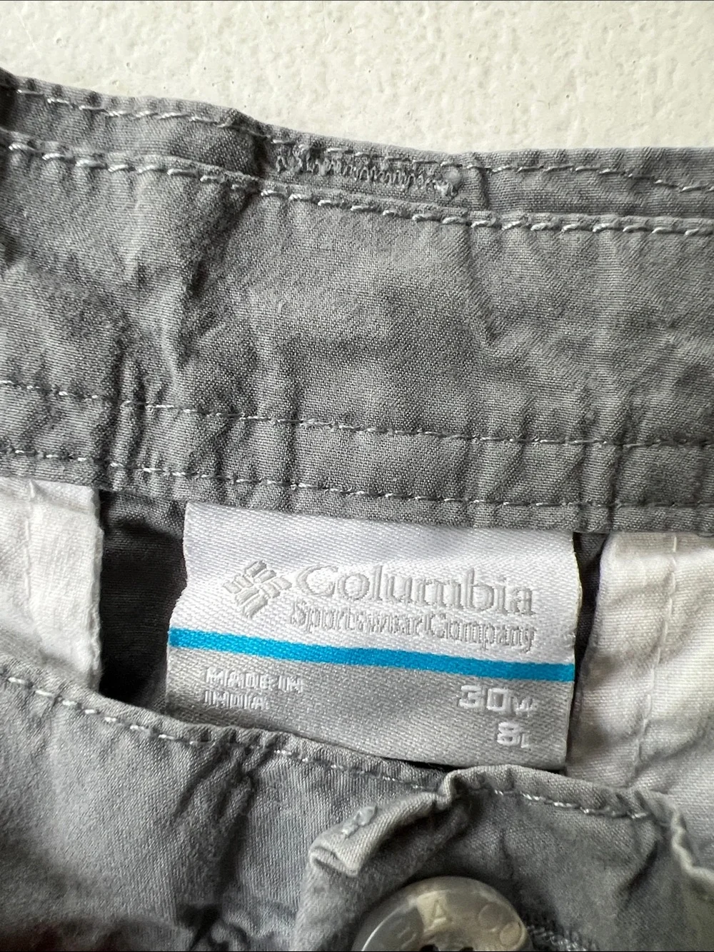 Columbia Men's Gray Casual Performance Flat-Front Shorts